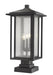 Z-Lite Canada - Three Light Outdoor Pier Mounted Fixture - Aspen - Black- Union Lighting Luminaires Decor