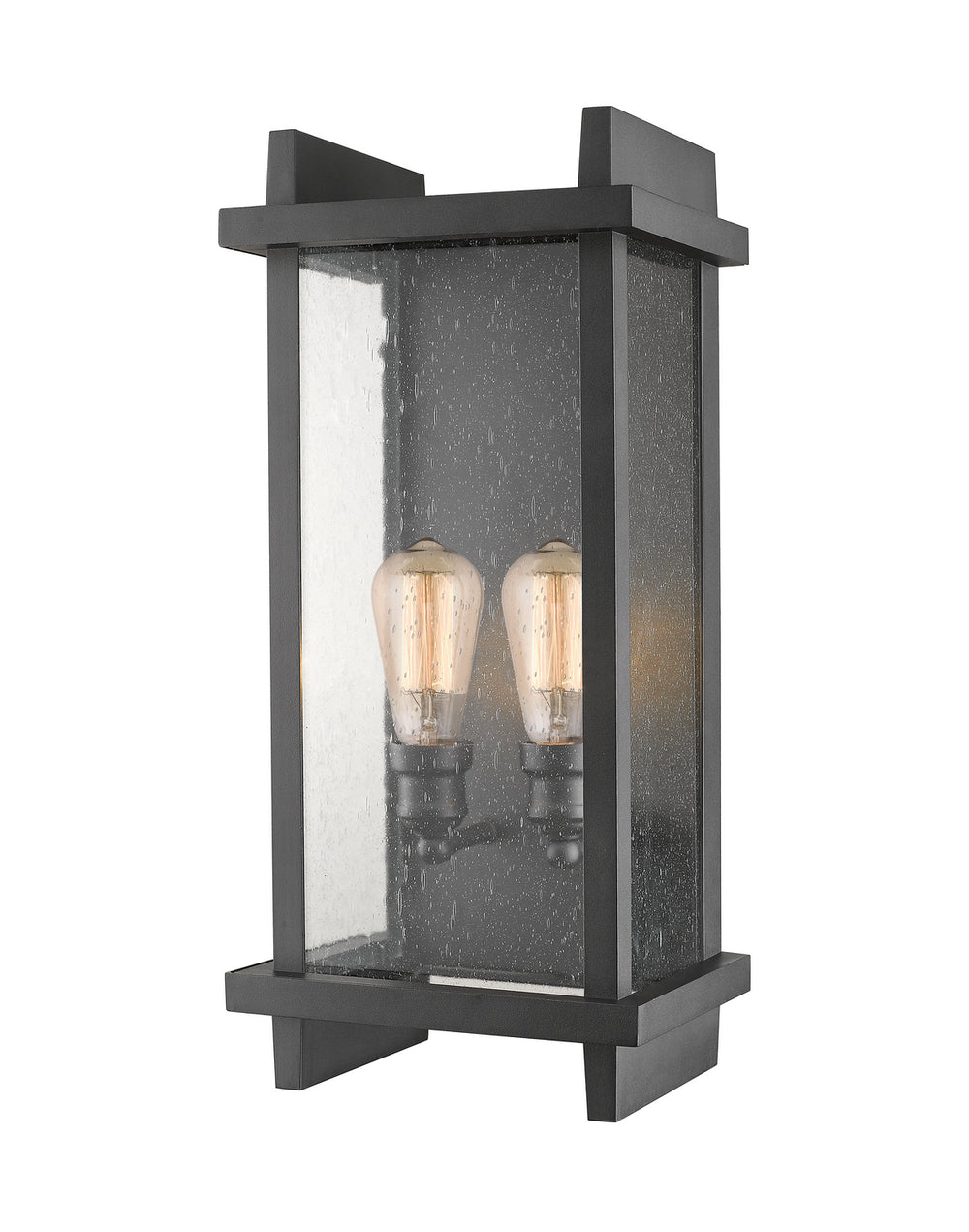 Z-Lite Canada - Two Light Outdoor Wall Sconce - Fallow - Black- Union Lighting Luminaires Decor
