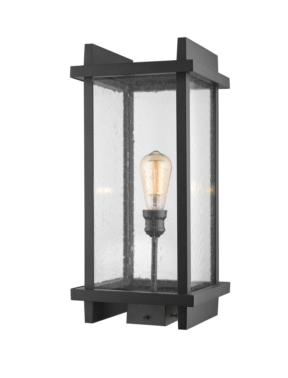 Z-Lite Canada - One Light Outdoor Post Mount Fixture - Fallow - Black- Union Lighting Luminaires Decor