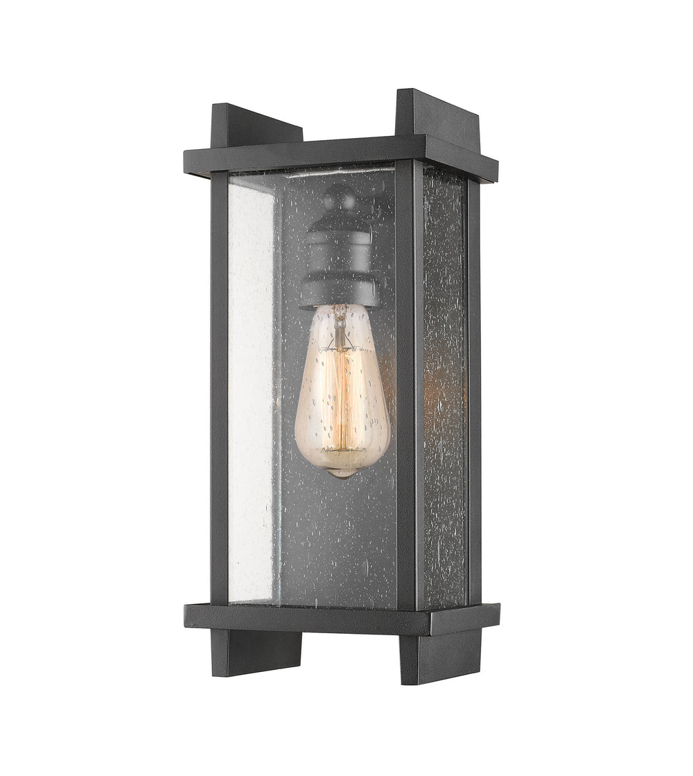 Z-Lite Canada - One Light Outdoor Wall Light - Fallow - Black- Union Lighting Luminaires Decor