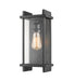 Z-Lite Canada - One Light Outdoor Wall Light - Fallow - Black- Union Lighting Luminaires Decor