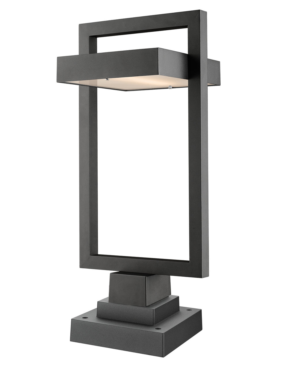 Z-Lite Canada - LED Outdoor Pier Mount - Luttrel - Black- Union Lighting Luminaires Decor