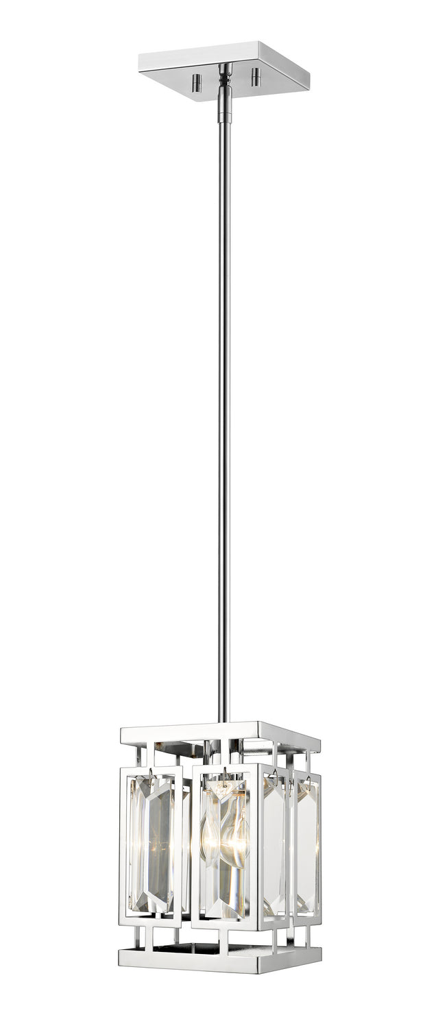 Z-Lite Canada - One Light Pendant - Mersesse - Chrome- Union Lighting Luminaires Decor