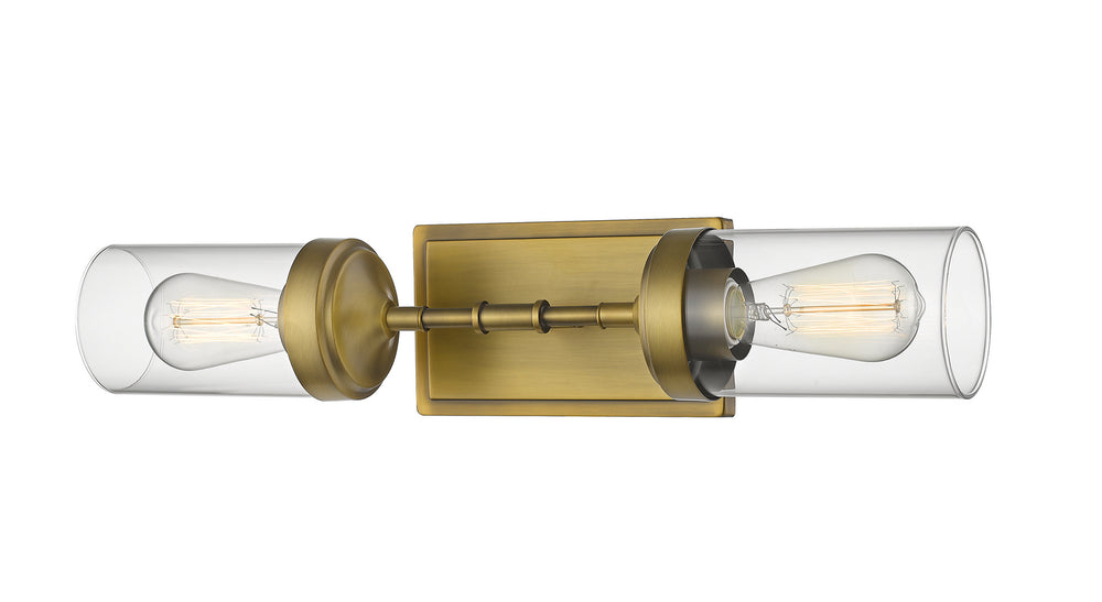 Z-Lite Canada - Two Light Wall Sconce - Calliope - Foundry Brass- Union Lighting Luminaires Decor