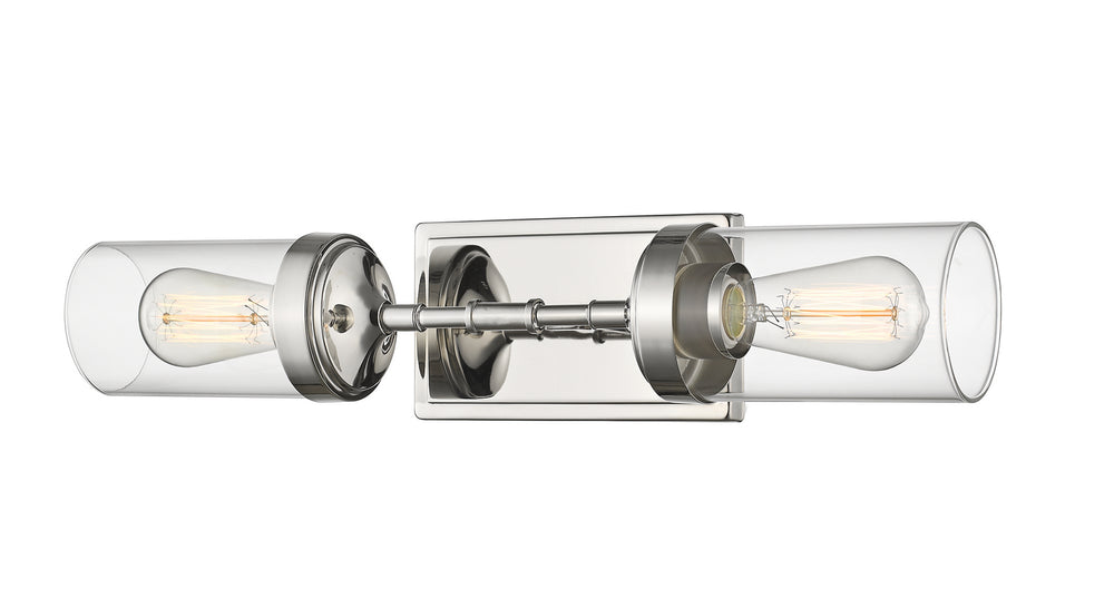 Z-Lite Canada - Two Light Wall Sconce - Calliope - Polished Nickel- Union Lighting Luminaires Decor