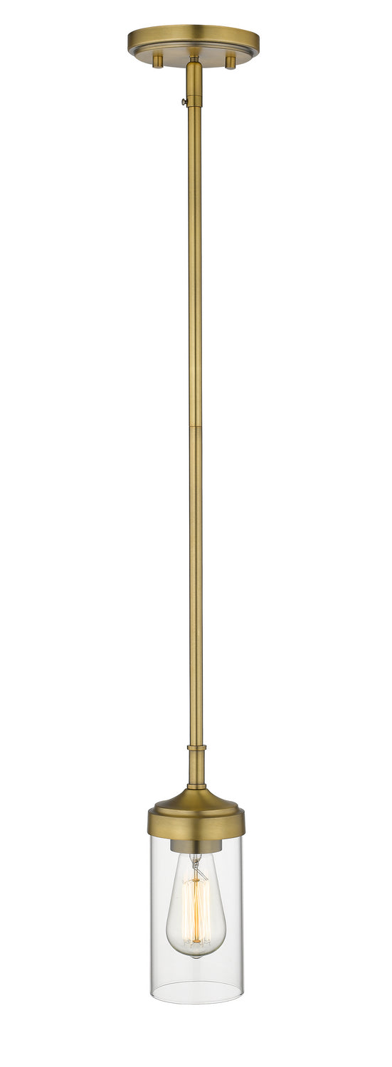 Z-Lite Canada - One Light Pendant - Calliope - Foundry Brass- Union Lighting Luminaires Decor