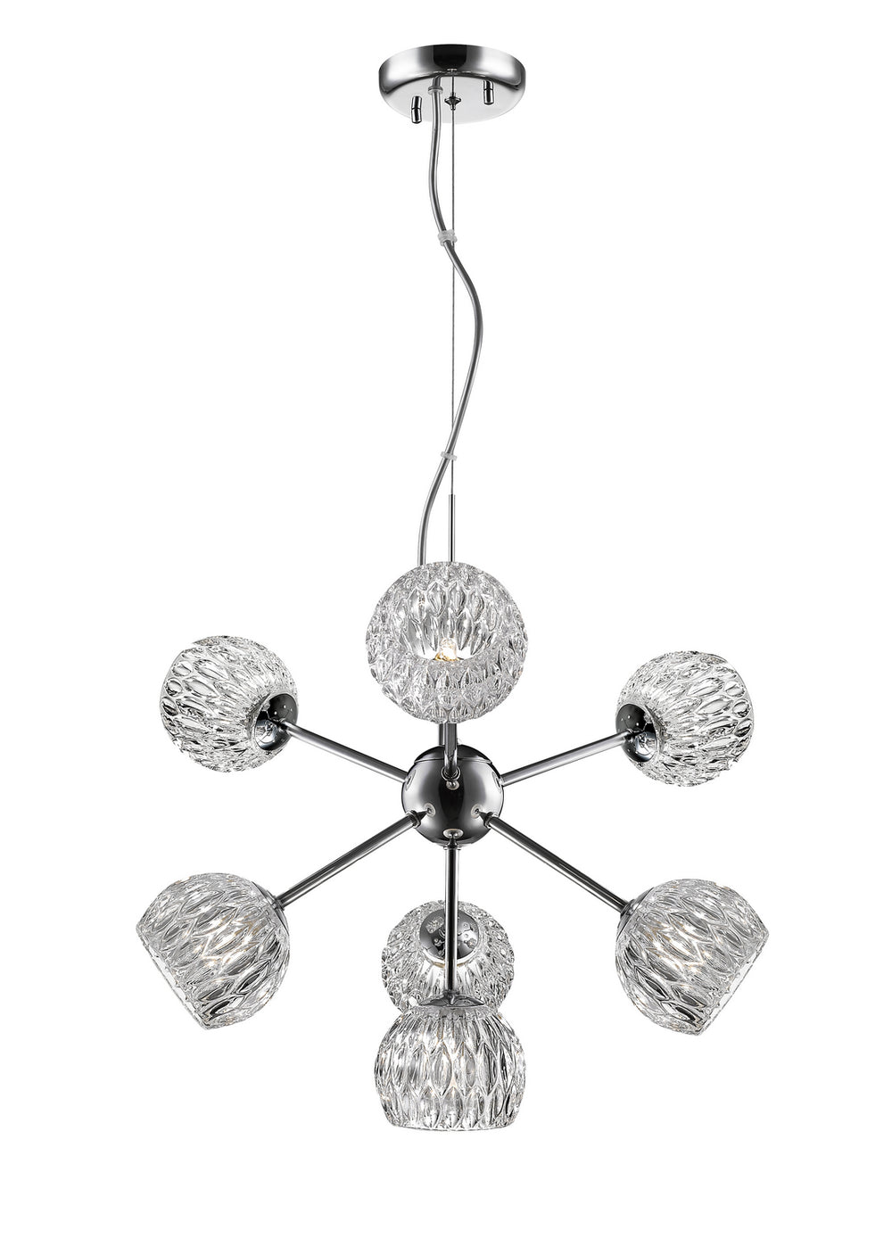 Z-Lite Canada - Seven Light Chandelier - Laurentian - Chrome- Union Lighting Luminaires Decor