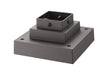 Z-Lite Canada - Light Outdoor Posts - Hardware - Pier Mounts - Deep Bronze- Union Lighting Luminaires Decor
