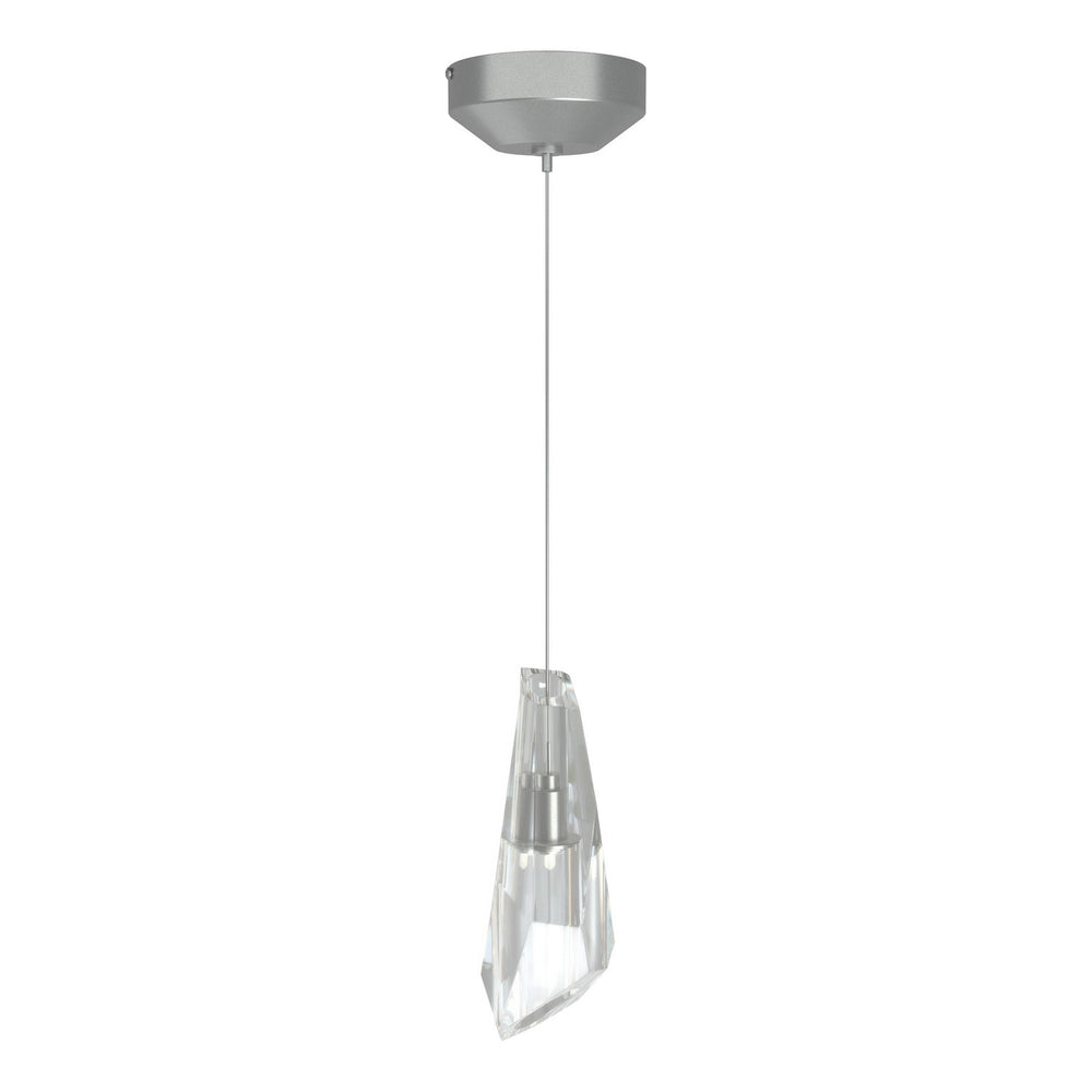 Hubbardton Forge - One Light Mini Pendant - Luma - Vintage Platinum- Union Lighting Luminaires Decor
