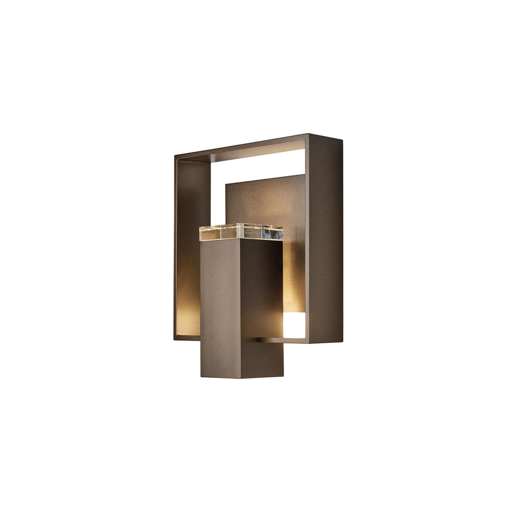 Hubbardton Forge - One Light Outdoor Wall Sconce - Shadow Box - Coastal Bronze- Union Lighting Luminaires Decor