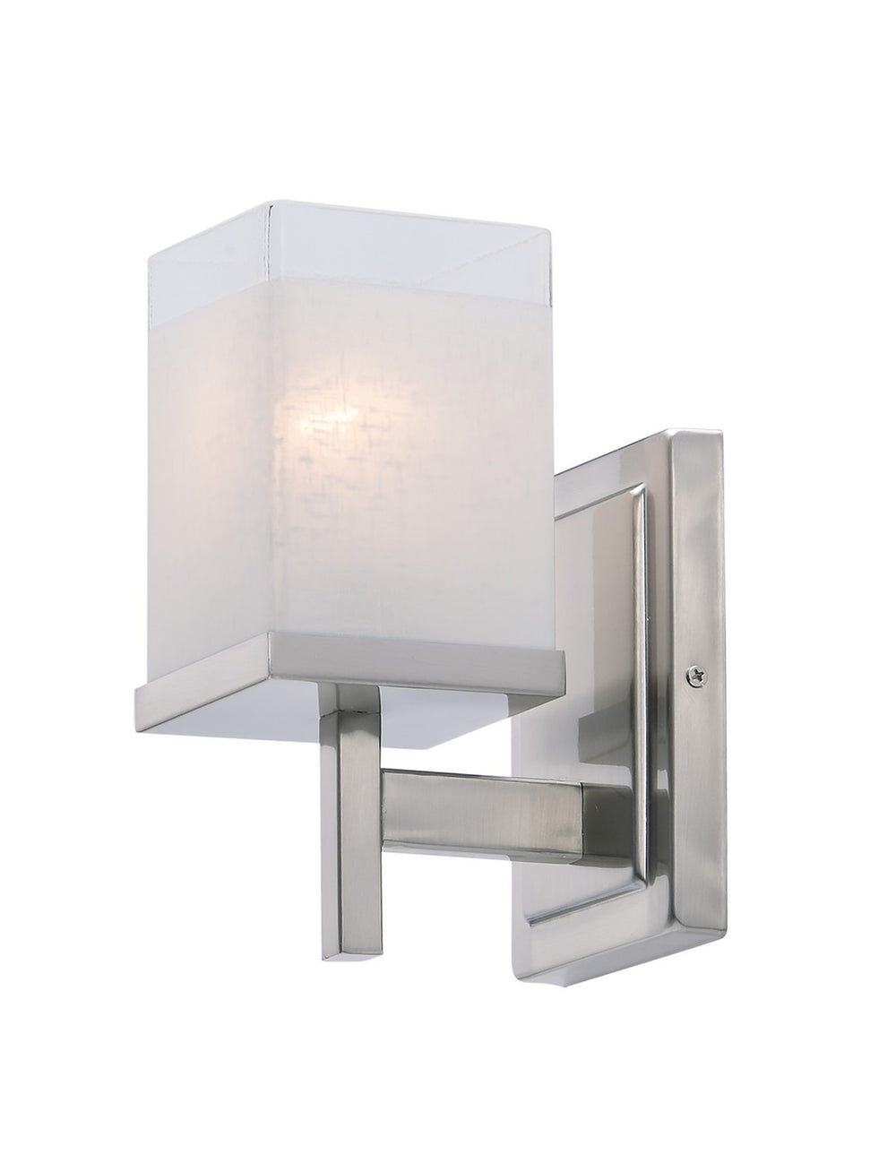 Maxim - One Light Bath Vanity - Tetra - Satin Nickel- Union Lighting Luminaires Decor