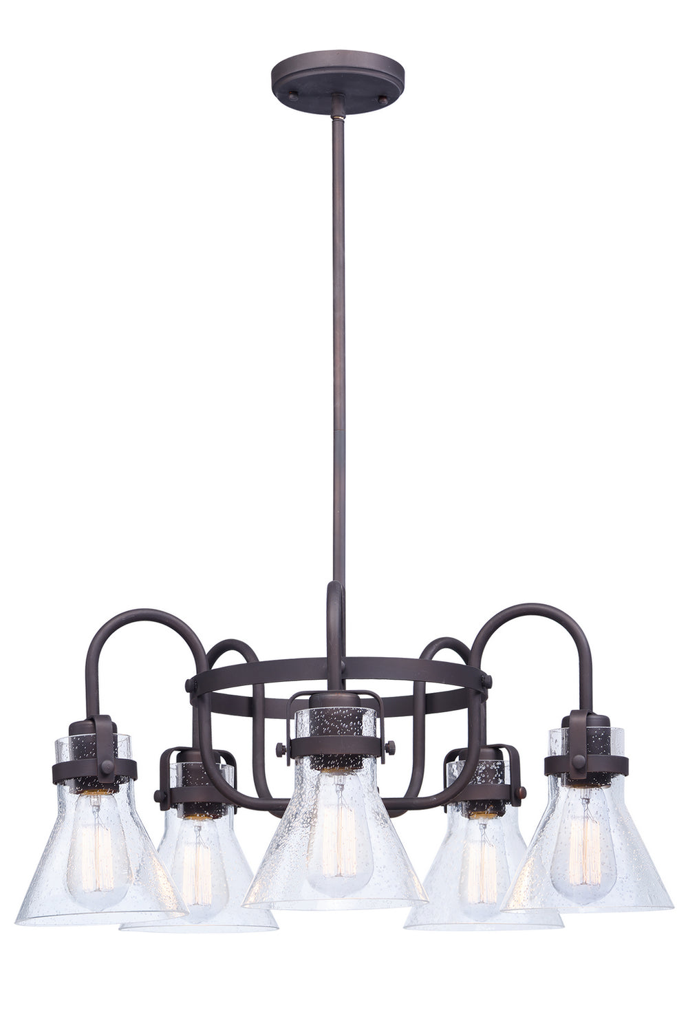Maxim - Five Light Chandelier - Seafarer - Oil Rubbed Bronze- Union Lighting Luminaires Decor