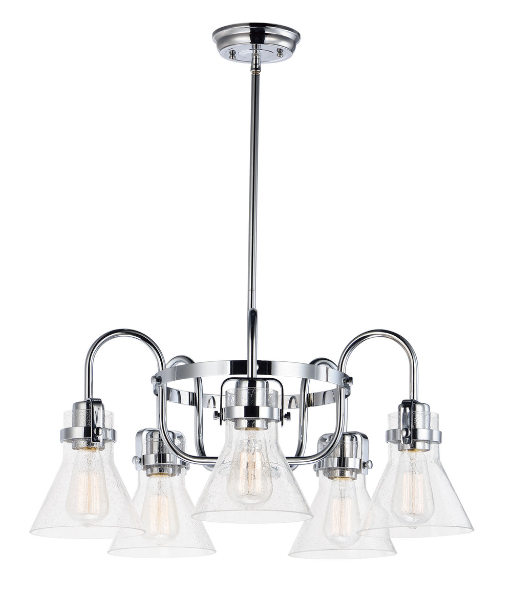 Maxim - Five Light Chandelier - Seafarer - Polished Chrome- Union Lighting Luminaires Decor