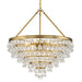 Crystorama - Eight Light Chandelier - Calypso - Vibrant Gold- Union Lighting Luminaires Decor