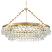 Crystorama - Six Light Chandelier - Calypso - Vibrant Gold- Union Lighting Luminaires Decor