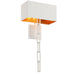 Crystorama - Two Light Wall Sconce - Alston - Matte White + Antique Gold- Union Lighting Luminaires Decor