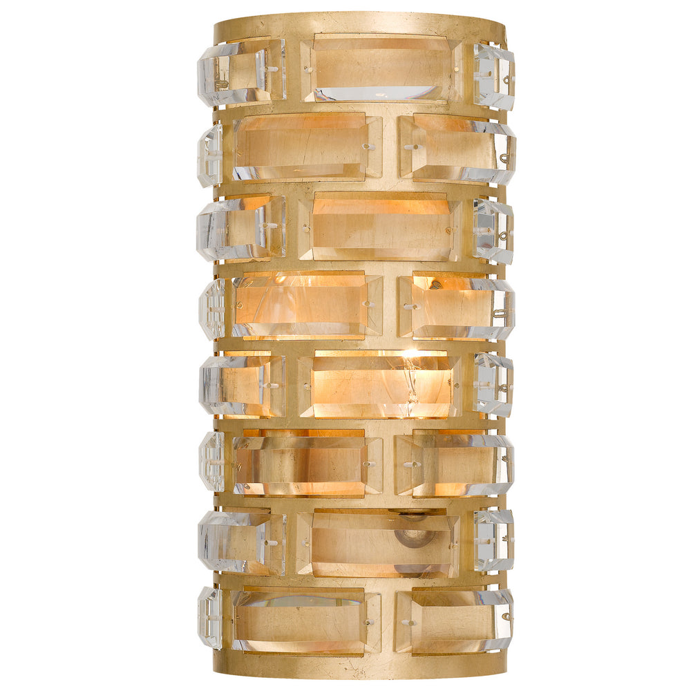 Crystorama - Four Light Wall Sconce - Meridian - Antique Gold- Union Lighting Luminaires Decor