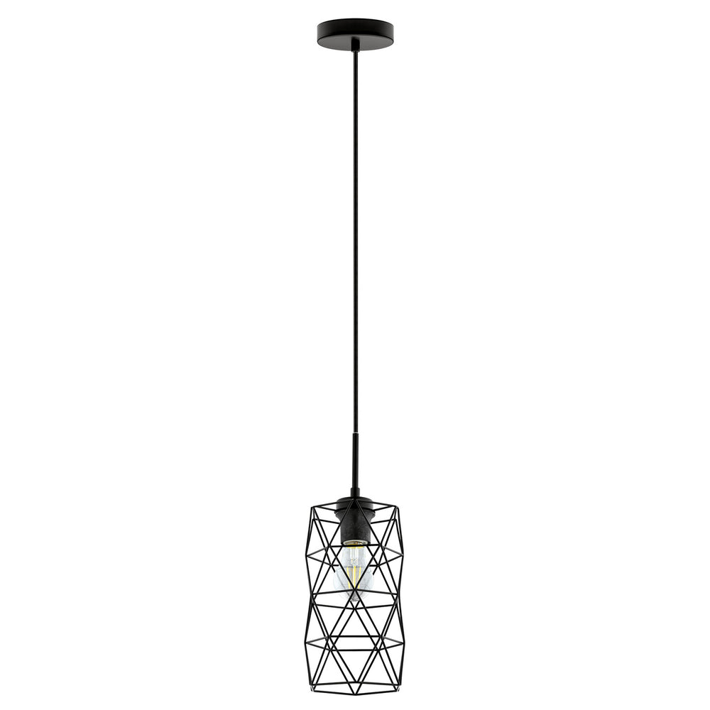 Eglo Canada - One Light Pendant - Estevau 2 - Matte Black- Union Lighting Luminaires Decor