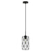 Eglo Canada - One Light Pendant - Estevau 2 - Matte Black- Union Lighting Luminaires Decor