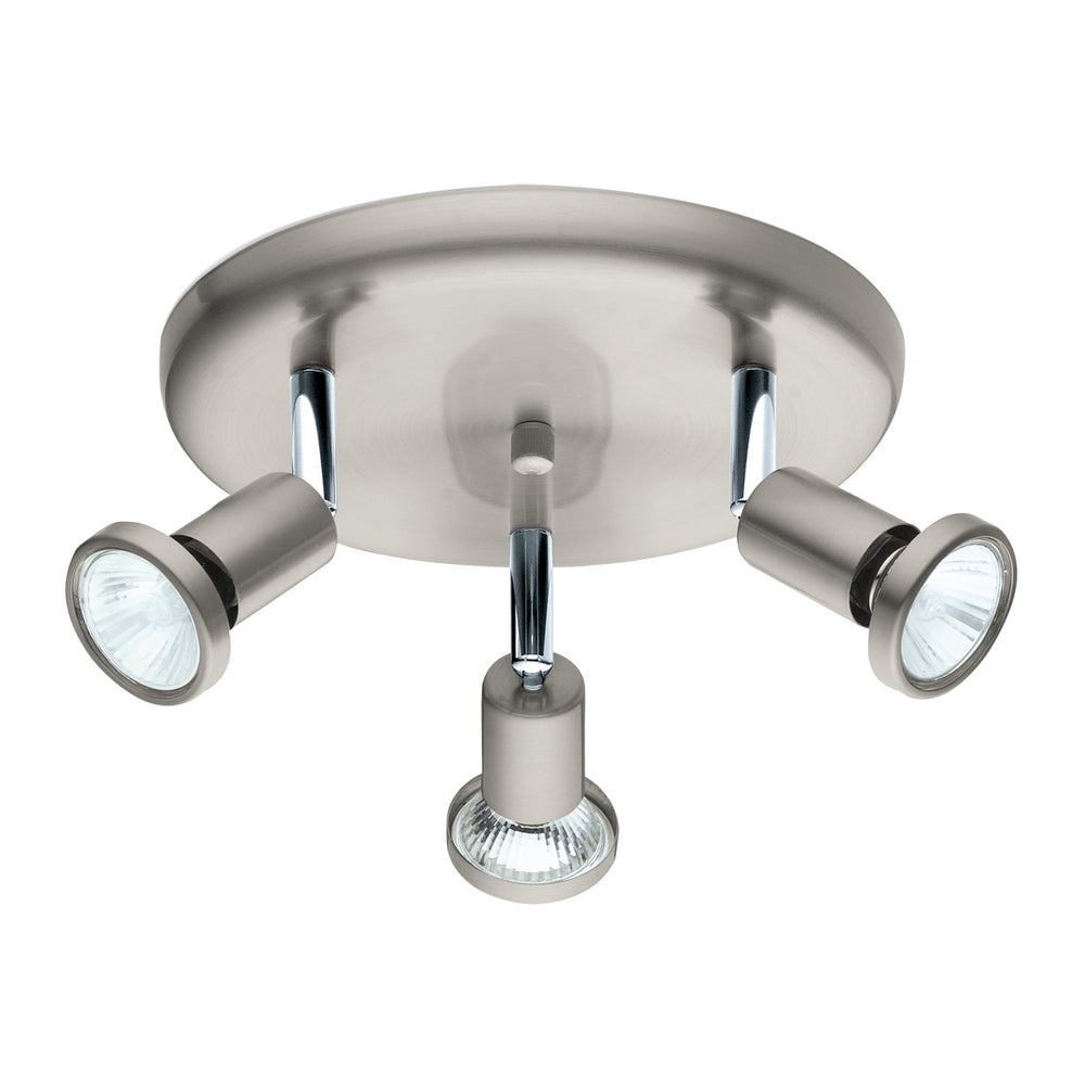 Eglo Canada - Three Light Ceiling Track Light - Buzz - Matte Nickel- Union Lighting Luminaires Decor