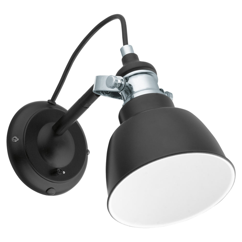 Eglo Canada - One Light Wall Mount - Thornford - Matte Black & Chrome- Union Lighting Luminaires Decor