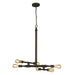 Eglo Canada - Six Light Pendant - Wymer - Matte Bronze- Union Lighting Luminaires Decor