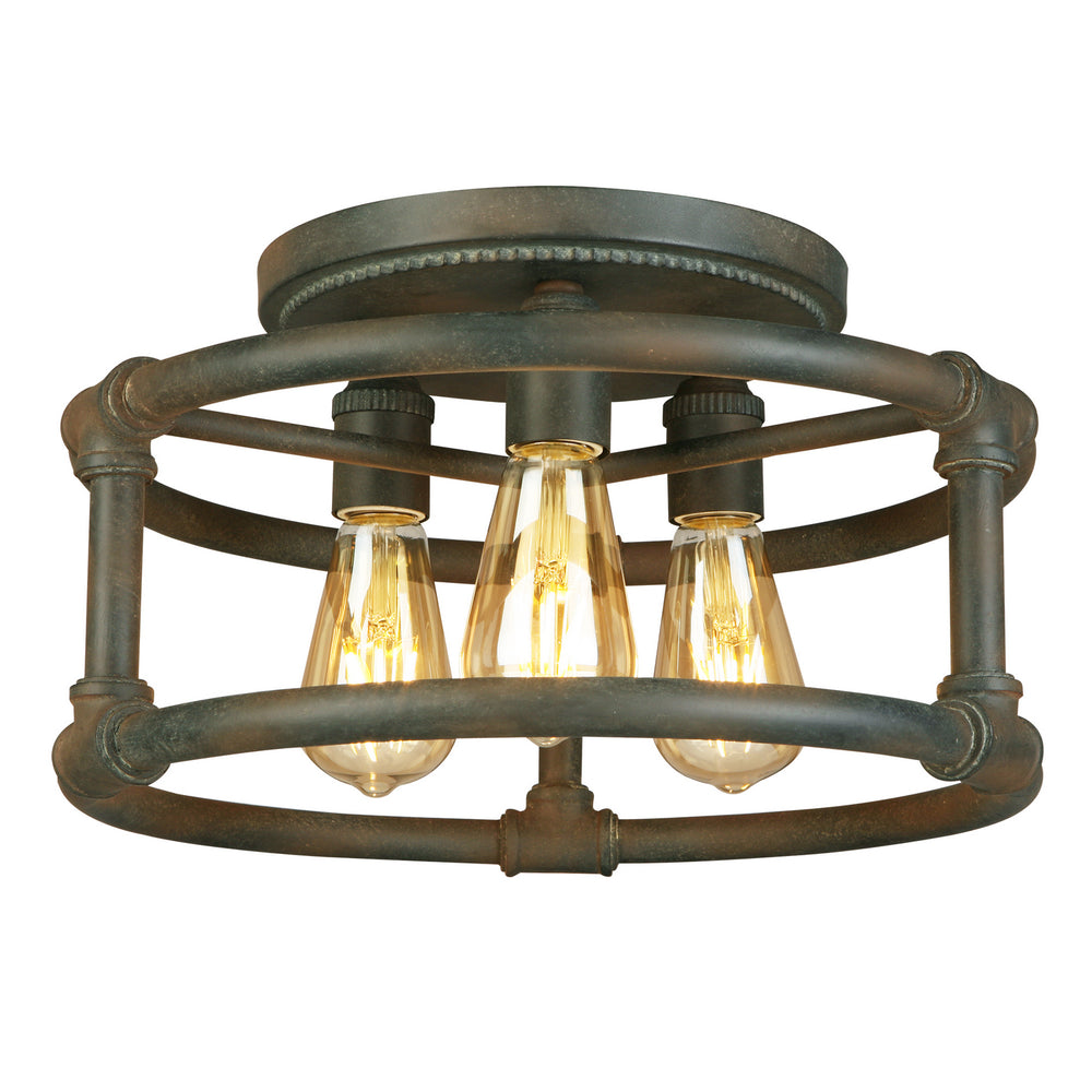 Eglo Canada - Three Light Ceiling Mount - Wymer - Zinc- Union Lighting Luminaires Decor