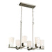 Eglo Canada - Six Light Pendant - Ciara Springs - Brushed Nickel- Union Lighting Luminaires Decor