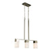 Eglo Canada - Three Light Linear Pendant - Ciara Springs - Brushed Nickel- Union Lighting Luminaires Decor