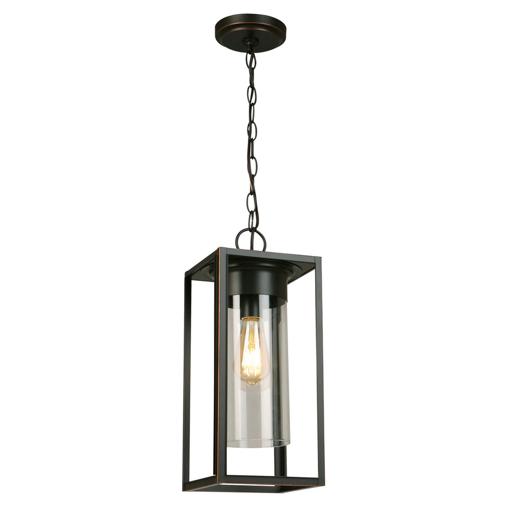 Eglo Canada - One Light Outdoor Pendant - Walker Hill - Oil Rubbed Bronze- Union Lighting Luminaires Decor