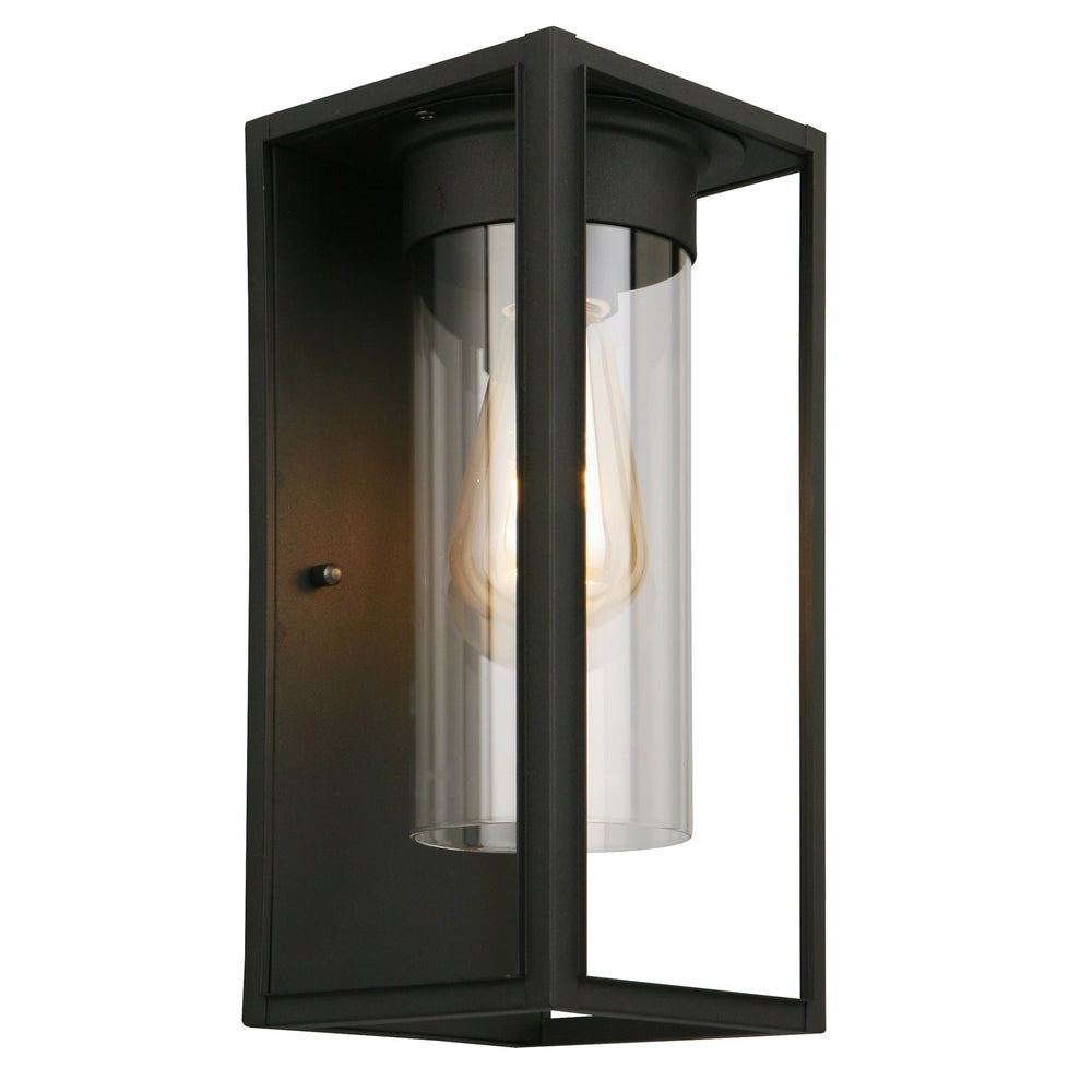 Eglo Canada - One Light Outdoor Wall Mount - Walker Hill - Matte Black- Union Lighting Luminaires Decor
