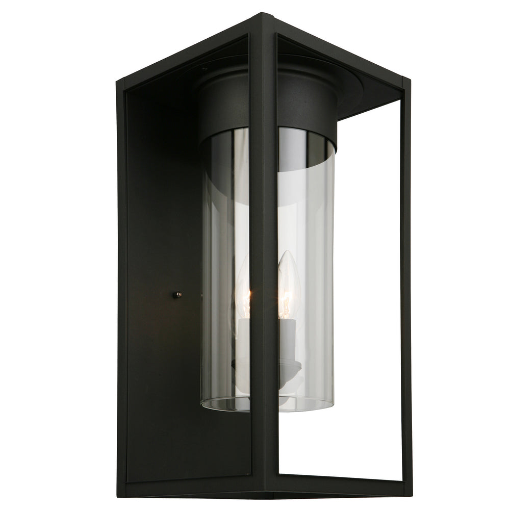 Eglo Canada - One Light Outdoor Wall Mount - Walker Hill - Matte Black- Union Lighting Luminaires Decor