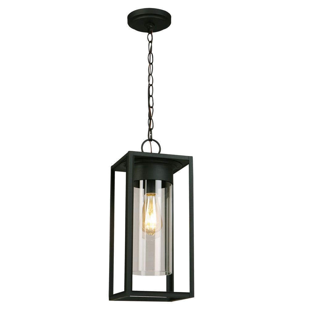 Eglo Canada - One Light Outdoor Suspension - Walker Hill - Matte Black- Union Lighting Luminaires Decor