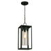 Eglo Canada - One Light Outdoor Suspension - Walker Hill - Matte Black- Union Lighting Luminaires Decor
