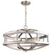 Eglo Canada - Four Light Chandelier - Montrose - Acia Wood & Brushed Nickel- Union Lighting Luminaires Decor