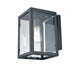 DVI Canada - One Light Outdoor Wall Sconce - Baker Street Outdoor - Black w/Clear Glass- Union Lighting Luminaires Decor