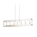 DVI Canada - Seven Light Linear Pendant - Sambre - Multiple Finishes And Buffed Nickel w/Clear Glass- Union Lighting Luminaires Decor