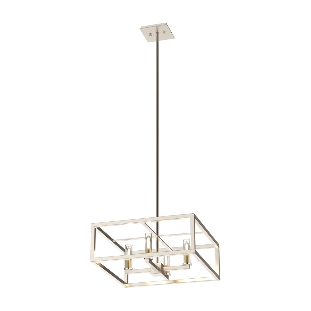 DVI Canada - Four Light Pendant - Sambre - Multiple Finishes And Buffed Nickel w/Clear Glass- Union Lighting Luminaires Decor
