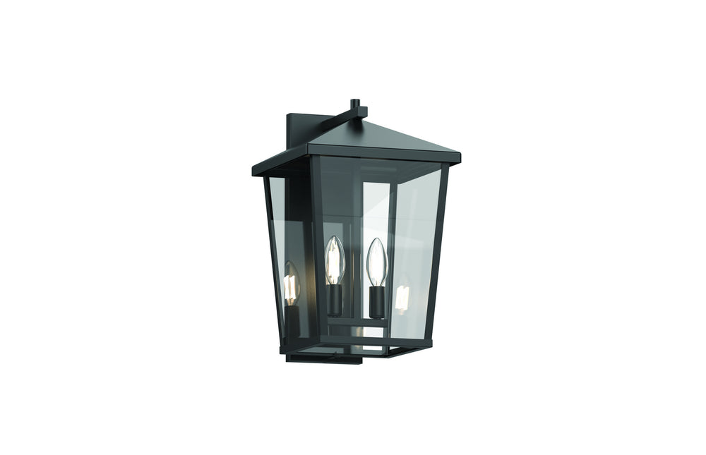 DVI Canada - Two Light Outdoor Wall Sconce - Laurentian Outdoor - Black w/Clear Glass- Union Lighting Luminaires Decor