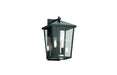 DVI Canada - Two Light Outdoor Wall Sconce - Laurentian Outdoor - Black w/Clear Glass- Union Lighting Luminaires Decor