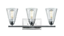 DVI Canada - Three Light Vanity - Louisbourg - Chrome w/Clear Glass- Union Lighting Luminaires Decor