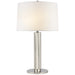 Ralph Lauren Canada - Two Light Table Lamp - Barrett - Polished Nickel- Union Lighting Luminaires Decor