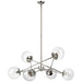 Visual Comfort Signature Canada - Six Light Chandelier - Turenne - Polished Nickel- Union Lighting Luminaires Decor