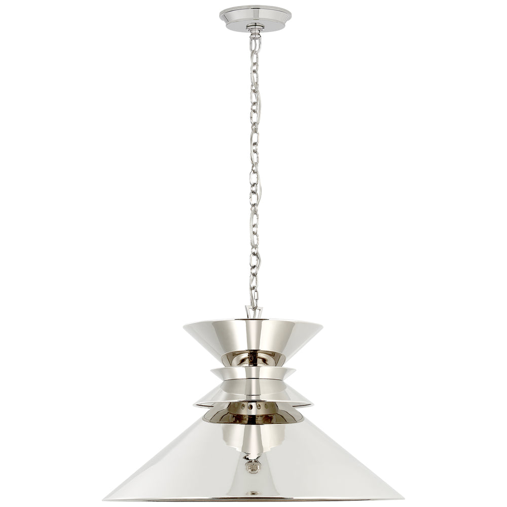 Visual Comfort Signature Canada - One Light Pendant - Alborg - Polished Nickel- Union Lighting Luminaires Decor