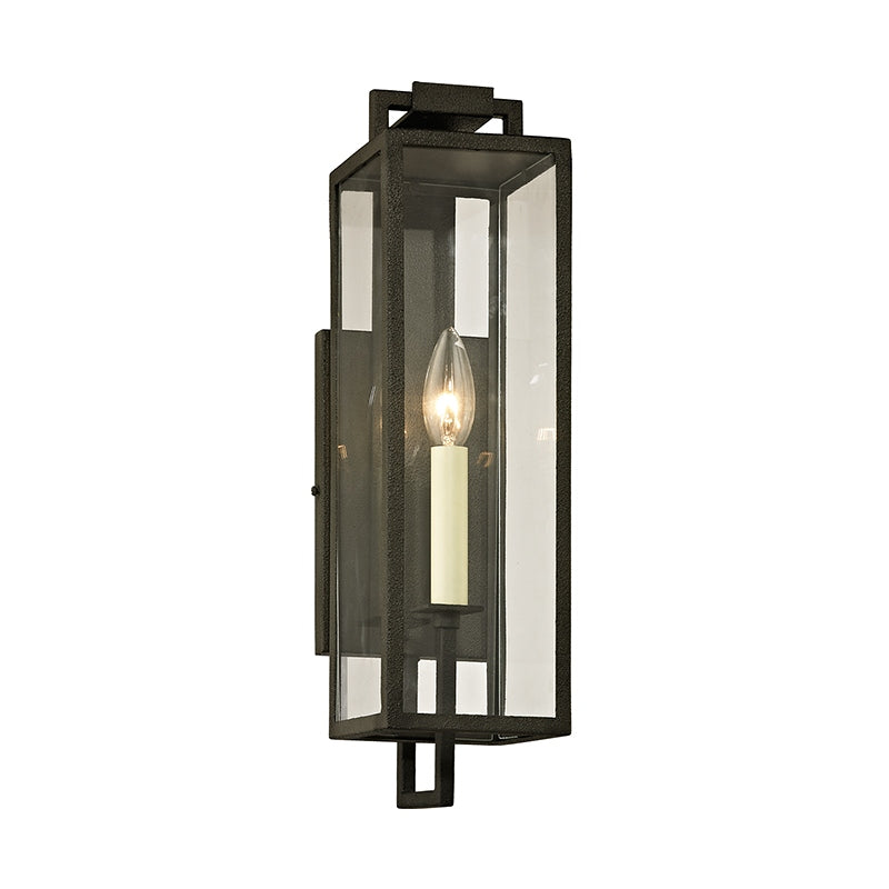 Troy Lighting Canada - One Light Wall Lantern - Beckham - Forged Iron- Union Lighting Luminaires Decor
