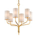 Troy Lighting Canada - Six Light Chandelier - Juniper - Gold Leaf- Union Lighting Luminaires Decor
