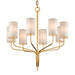 Troy Lighting Canada - Eight Light Chandelier - Juniper - Gold Leaf- Union Lighting Luminaires Decor