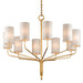 Troy Lighting Canada - Ten Light Chandelier - Juniper - Gold Leaf- Union Lighting Luminaires Decor