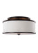 Visual Comfort Studio Canada - Three Light Semi-Flush Mount - Lennon - Oil Rubbed Bronze- Union Lighting Luminaires Decor