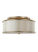 Visual Comfort Studio Canada - Three Light Semi-Flush Mount - Lennon - Sunset Gold- Union Lighting Luminaires Decor